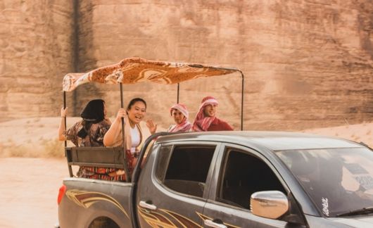 amman jordan truck ride deser